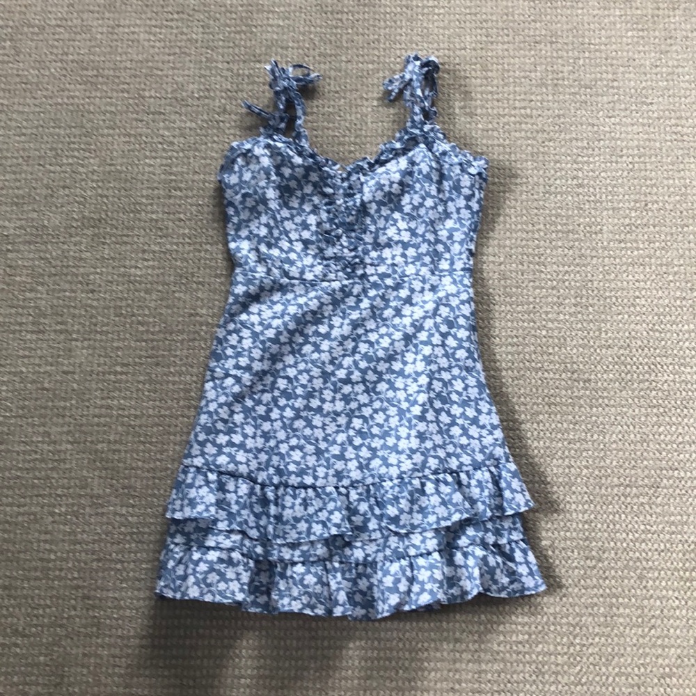 Blue Flowered Dress